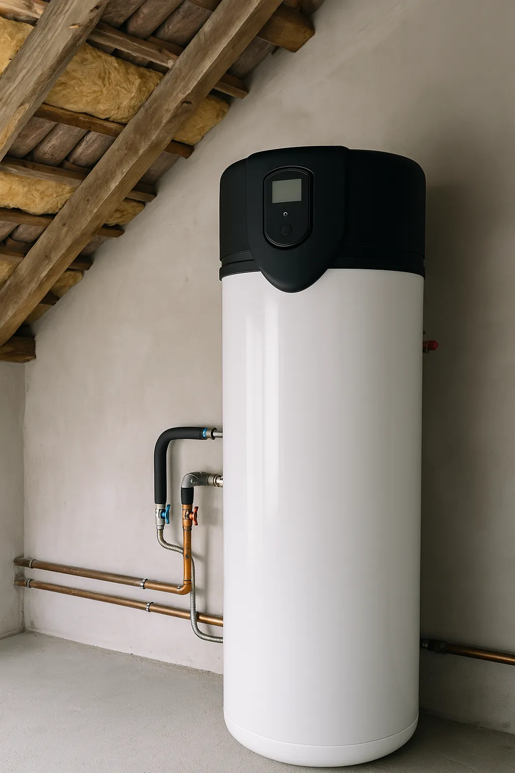 Ballon thermodynamique installé dans un logement